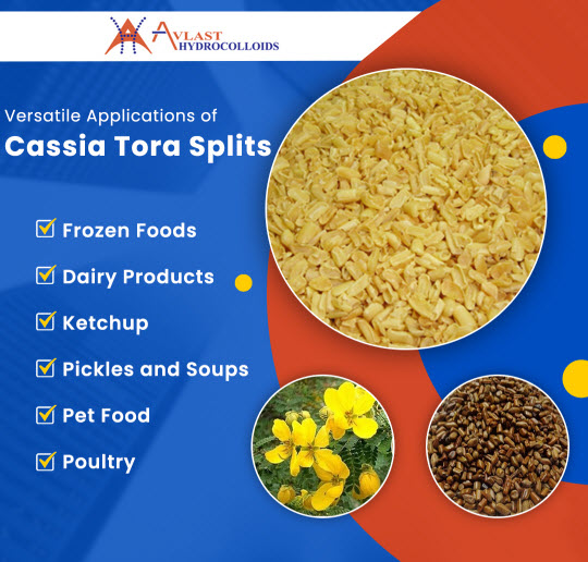 Applications of Cassia Tora Splits