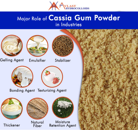 Cassia gum powde in industries